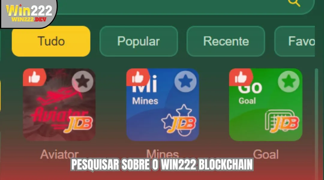 Pesquisar sobre o WIN222 blockchain