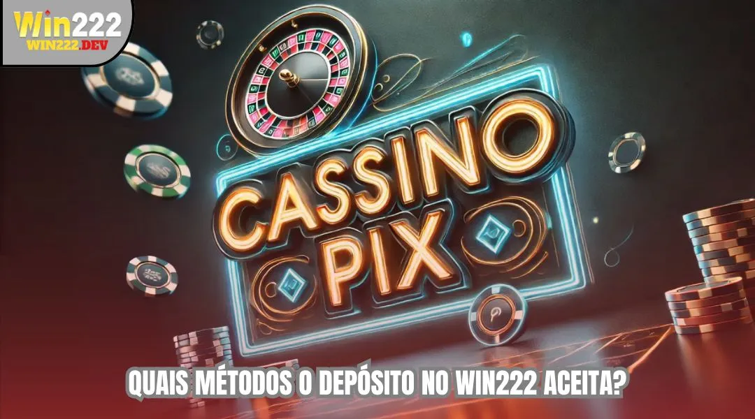 Quais métodos o depósito no WIN222 aceita