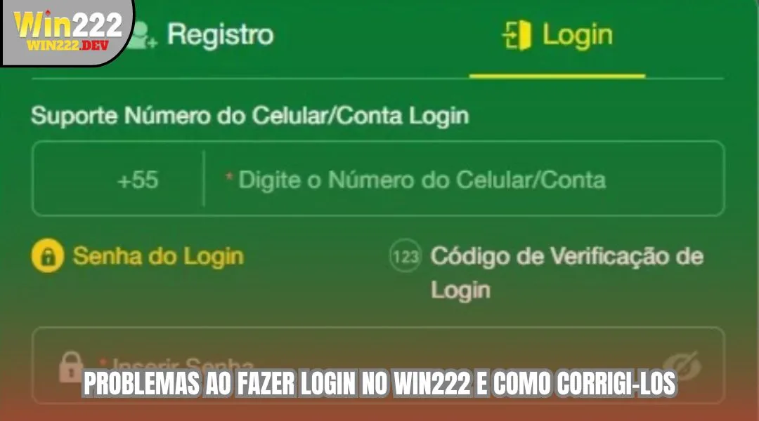 Problemas ao fazer login no WIN222 e como corrigi-los