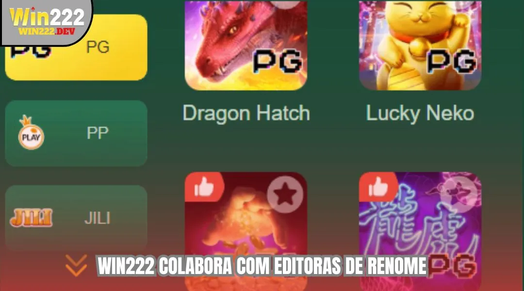 WIN222 colabora com editoras de renome